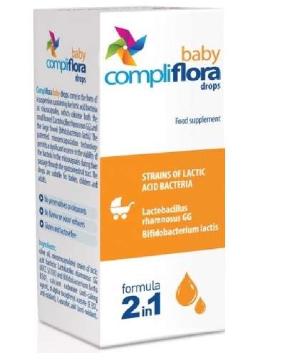 Compliflora baby picaturi formula 2in1, 5 ml, Pharmex