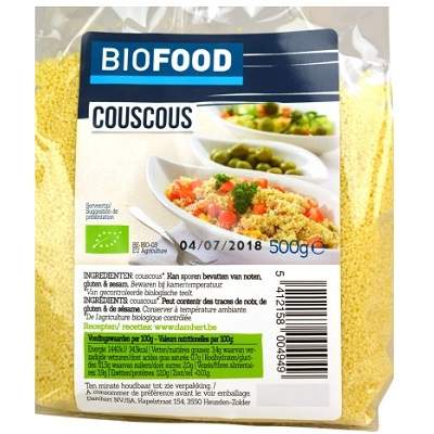 Cous Cous Bio BioFood, 500 g
