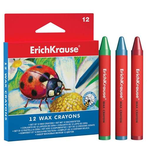 Creioane cerate colorate, 12 culori, 34930, ErichKrause