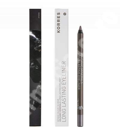 Creion pentru ochi cu minerale vulcanice, nuanta 03 Metallic Brown, 1.2 g, Korres
