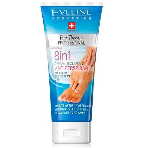 Crema 8 in 1 antiperspiranta pentru picioare, 100 ml Eveline Cosmetics