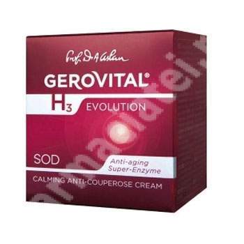 Crema anticuperozica calmanta Gerovital H3 Evolution, 50 ml, Farmec