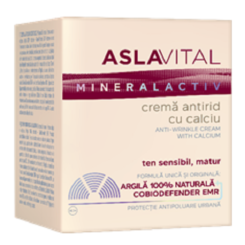 Crema antirid cu calciu MineralActiv AslaVital, 50 ml, Farmec