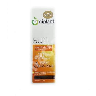 Crema de fata matifianta SPF 30 Care Lab Sun, 50 ml, Elmiplant