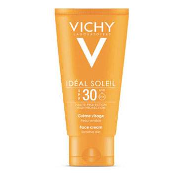 Crema de fata protectie solara ridicata piele sensibila SPF 30 Ideal Soleil, 50 ml, Vichy