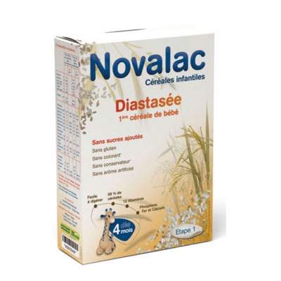 Crema de orez Diastasee, Gr. +4 luni, 200 g, Novalac