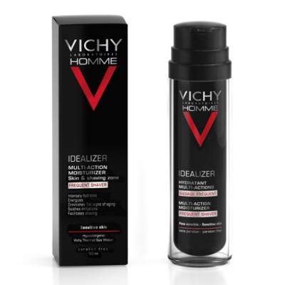 Crema hidratanta cu actiune multipla pentru barbierit frecvent Idealizer, 50 ml, Vichy