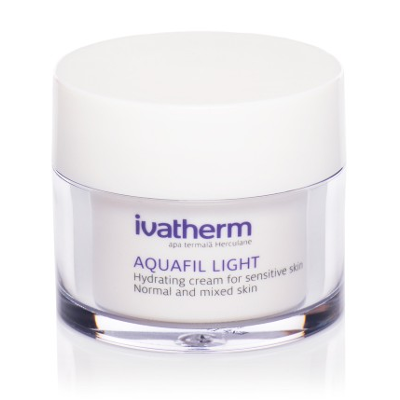 Crema hidratanta piele sensibila, normala sau mixta Aquafil Light, 50 ml, Ivatherm
