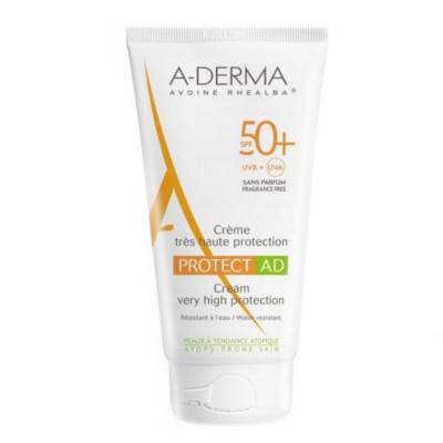Crema pentru piele atopica Protect AD SPF50+, 150 ml, A-Derma