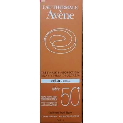 Crema pentru piele uscata Avene SPF 50+, 50 ml, Pierre Fabre