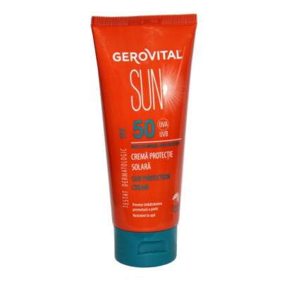 Crema protectie solara SPF50 Gerovital Sun, 100 ml, Farmec
