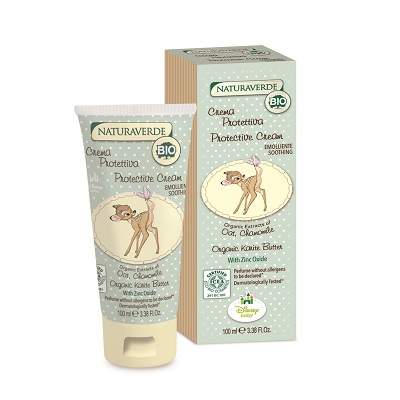 Crema protectiva emolienta pentru copii, Bambi,  100 ml, Naturaverde