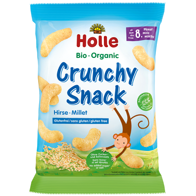 Crunchy Snack cu mei fara zahar, +8 luni, 25 g, Holle Baby Food
