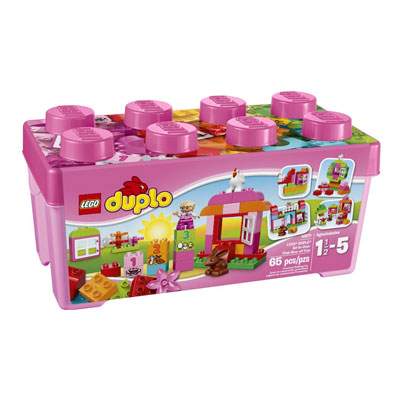 Cutie roz completa pentru distractie Duplo, 2-5 ani, L10571, Lego