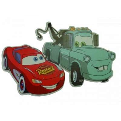 Decoratiune din spuma, Fulger McQueen si Bucsa Sir Tow Mater, Cars, 0016, Disney