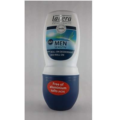 Deodorant roll on, 24H, Men Sensitiv, 50 ml, Lavera