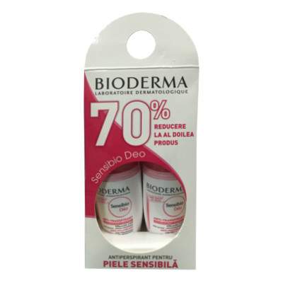 Deodorant anti-perspirant Sensibio Deo, 50 ml, Bioderma (1+1 70% reducere la al 2-lea produs)