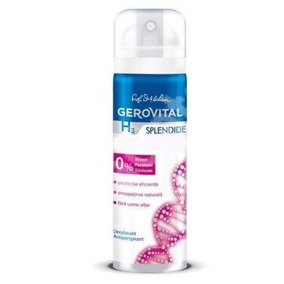 Deodorant antiperspirant Gerovital H3 Splendide, 40 ml, Farmec