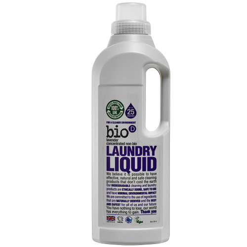 Detergent Biodegradabil lichid hipoalergenic pentru rufe Lavanda, 1L, Bio-D