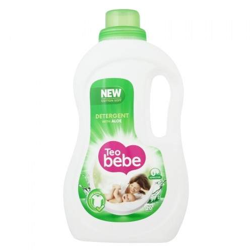 Detergent lichid de rufe Cotton Soft Aloe, 1.1L, Teo Bebe