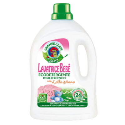 Detergent lichid pentru rufele bebelusilor cu lapte de ovaz, 1488 ml, ChanteClair Vert