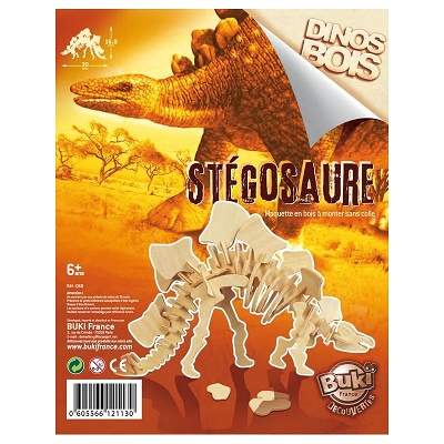 Dinozaur Stegosaurus, joc educativ, +6 ani, Buki