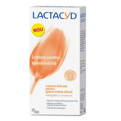 Emulsie de curatare pentru igiena intima, 200 ml, Lactacyd Femina