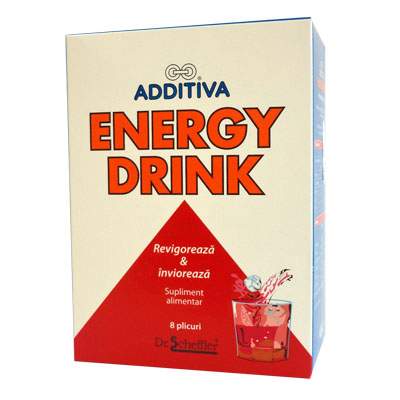 Energy Drink Additiva, 8 plicuri, Additiva