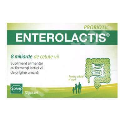 Enterolactis Probiotic, 12 pliculete, Sofar
