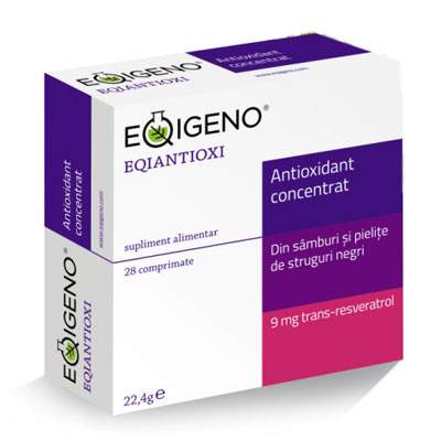 Eqiantioxi antioxidant natural concentrat, 28 comprimate, Eqigeno