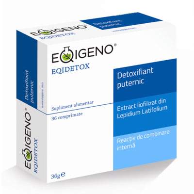 Eqidetox detoxifiant natural puternic, 36 comprimate, Eqigeno