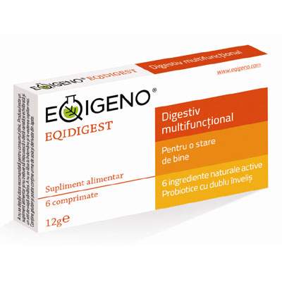 Eqidigest digestiv natural multifunctional, 6 comprimate, Eqigeno
