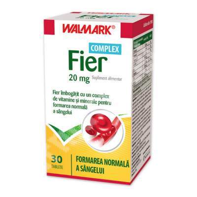 Fier complex 20 mg, 30 tablete, Walmark