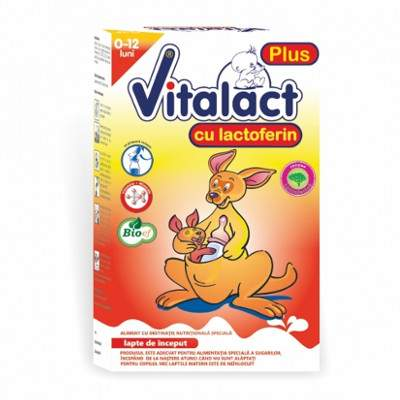 Formula de lapte cu Lactoferin - Vitalact Plus, 0-12 luni, 400g, Bloef