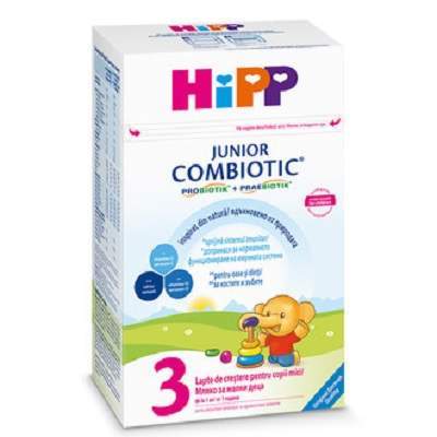 Junior Combiotic 3 formula de lapte de crestere, +1 an, 500 g, Hipp