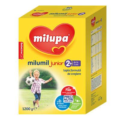 Formula de lapte de crestere Milumil Junior, Gr. 2+, 1200 g, Milupa