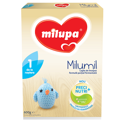 Formula de lapte, de inceput - Milumil 1, Gr. 0-6 luni, 300 g, Milupa