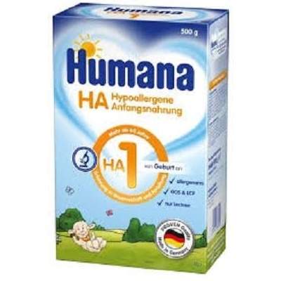 Formula de lapte hipoalergenica de inceput HA1, +0 luni, 500 g, Humana