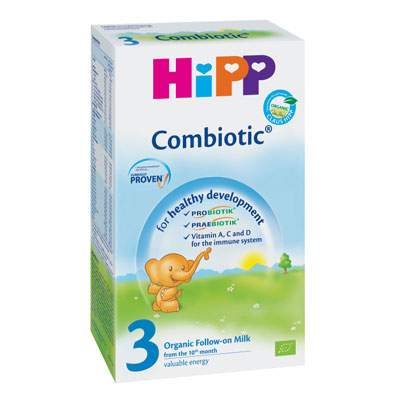 Formula de lapte praf de continuare Combiotic Bio Formula 3, Gr. 10 luni, 300 g, Hipp