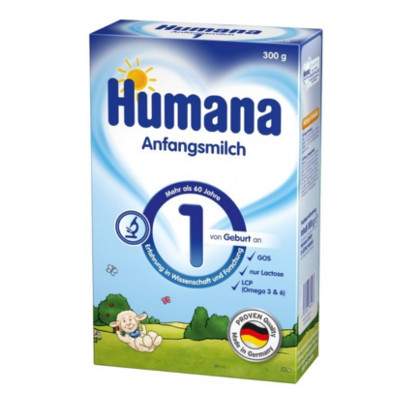 Formula de lapte praf Formula 1 Gos, Gr. 0 luni, 300 g, Humana