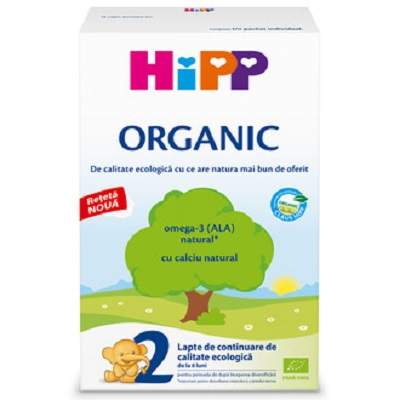 Formula de lapte praf Organic Formula 2, +6 luni, 300 g, Hipp