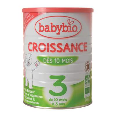 Formula lapte de crestere, Gr. 10-36 luni, 900 g, Babybio