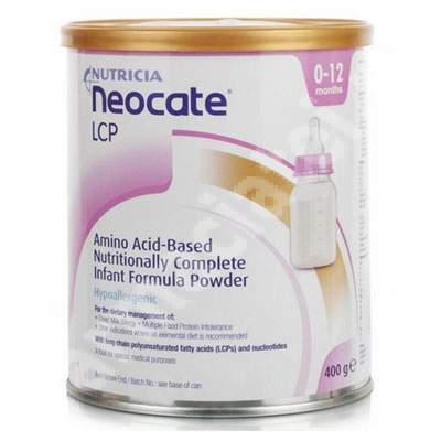 Formula lapte praf Neocate LCP, Gr. 0-12 luni, 400 g, Nutricia Zoetemeer