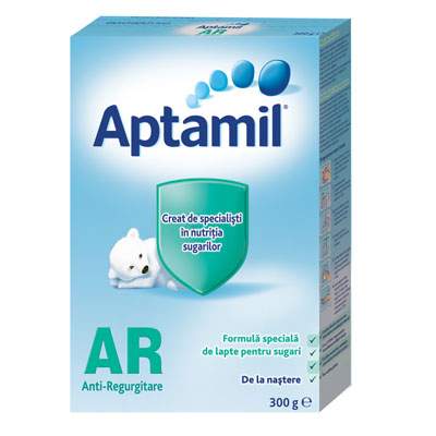 Formula speciala de lapte Aptamil AR, Gr. 0 luni, 300 g, Nutricia