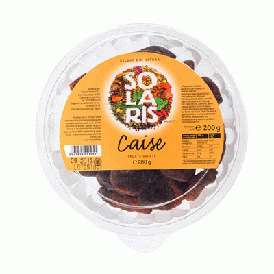 Fructe uscate Caise, 200 g, Solaris