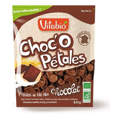 Fulgi de ciocolata Organica, 450 g, VitaBio