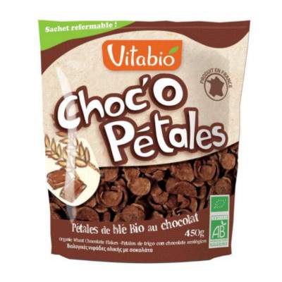 Fulgi de ciocolata organica, 450 g, Vitabio