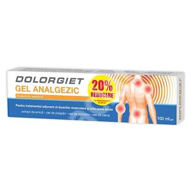 ZDROVIT DOLORGIET gel analgezic 100ml 20%reducere