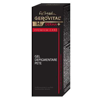 Gel depigmentare pete Gerovital H3 Derma+ Premium Care, 30ml, Farmec