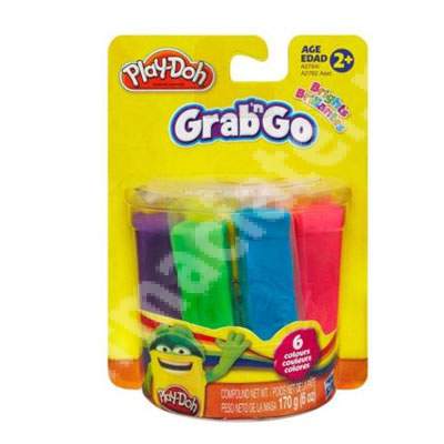Grab n go Play-Doh, 6 pake, HBA2762, Hasbro